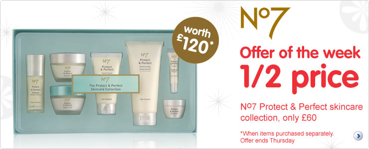 Offer of the Week No7 Protect & Perfect skincare collection only £60